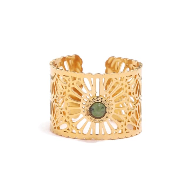 Bague GREEN FLOWERS