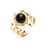 Bague ELISA - Noir - boucles d’oreilles - La boutique by c.