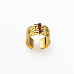 Bague PARADISE de la COLLECTION SHERAZADE - rouge - bagues - La boutique by c.