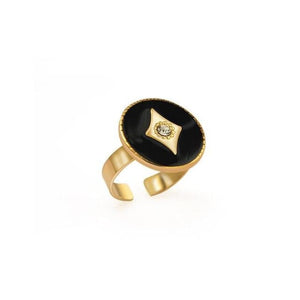 Bague TAHIRA de la COLLECTION SHERAZADE - noir - bagues - La boutique by c.