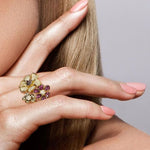 Bague TROIS FLEURS de la COLLECTION SEPTIÈME CIEL - bagues - La boutique by c.