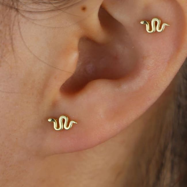 Boucles d’oreille SERPENT de la COLLECTION MINIMALISTE - boucles d’oreilles - La boutique by c.