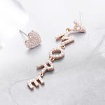 Boucles doreilles asymétriques AMORE - boucles doreilles - La boutique by c.