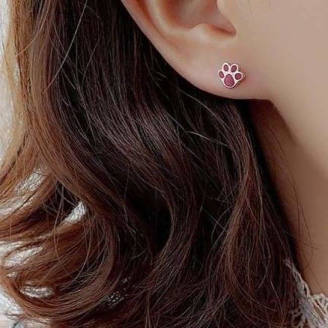 Boucles d’oreilles asymétriques CHATON ET EMPREINTE - boucles d’oreilles - La boutique by c.