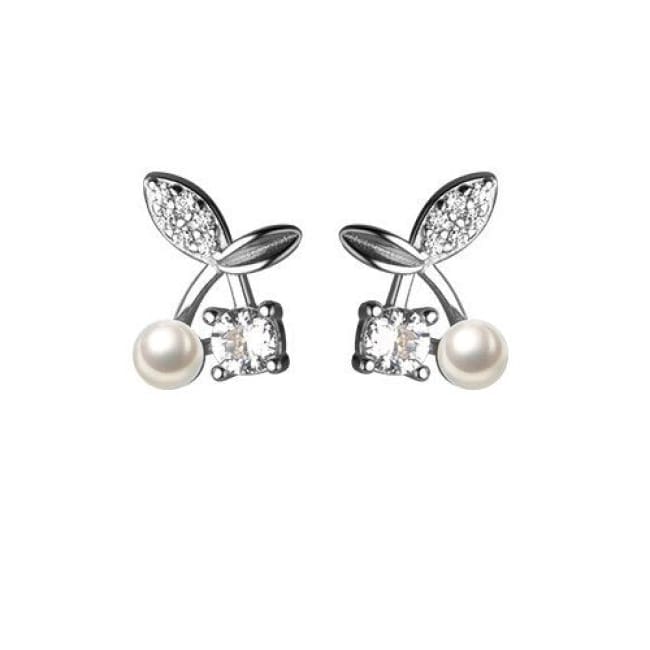 Boucles d’oreilles CERISE de la COLLECTION LITTLE PRETTY THING - argenté - boucles d’oreilles - La boutique by c.