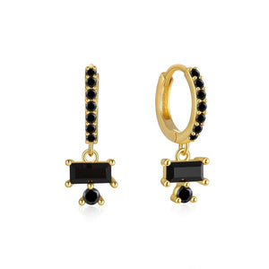 Boucles d’oreilles FARAH - Black is black - boucles d’oreilles - La boutique by c.