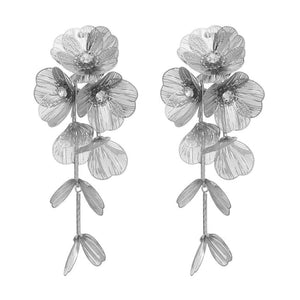 Boucles d’oreilles FLOWERS by Carla - argenté - boucles d’oreilles - La boutique by c.