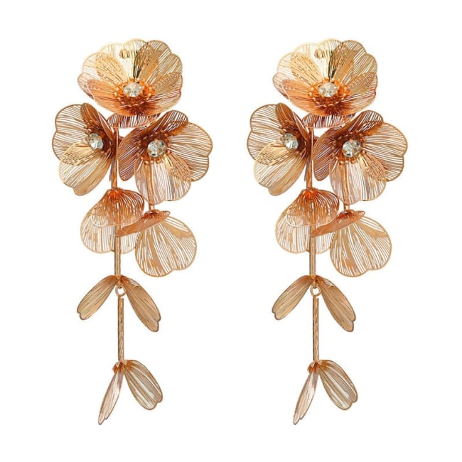 Boucles d’oreilles FLOWERS by Carla - doré - boucles d’oreilles - La boutique by c.