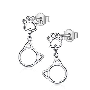 Boucles d’oreilles PATTE DE CHAT de la COLLECTION VANILLE FRAISE - boucles d’oreilles - La boutique by c.
