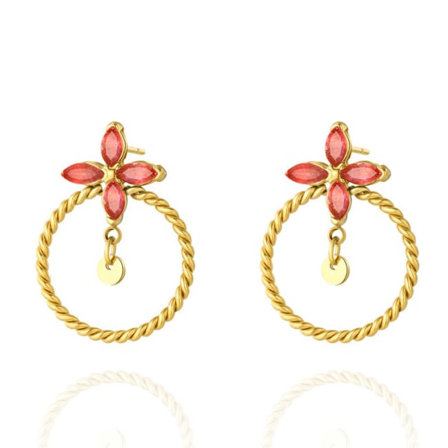 Boucles d’oreilles TOMORROW - Rouge - boucles d’oreilles - La boutique by c.