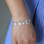 Bracelet Chaîne Lune Et Etoiles - Bijoux - La Boutique By C.