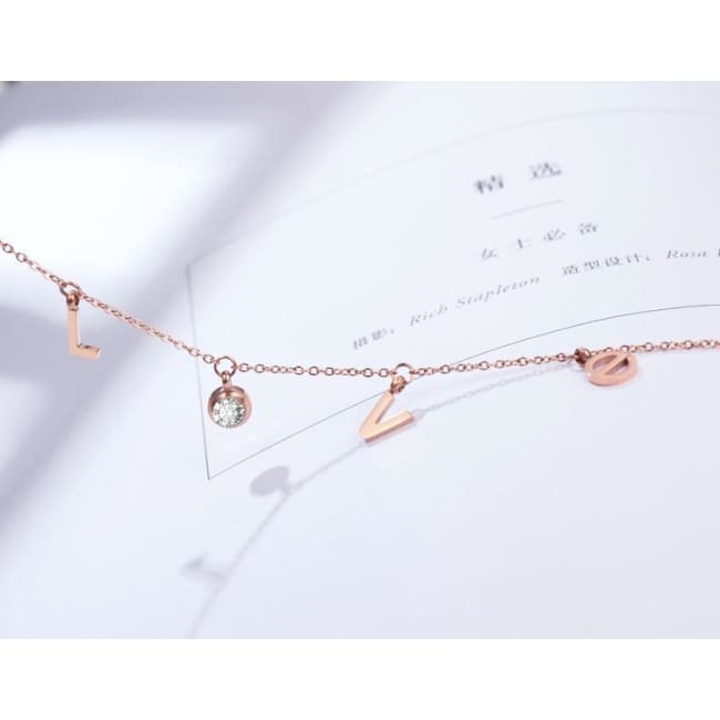 Bracelet de cheville LOVE - bracelets - La boutique by c.