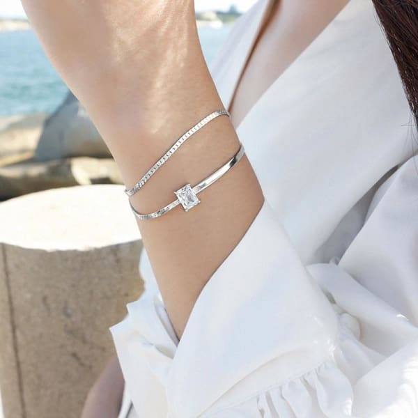 Bracelet Eternity - Argenté - Bracelets - La Boutique By C.