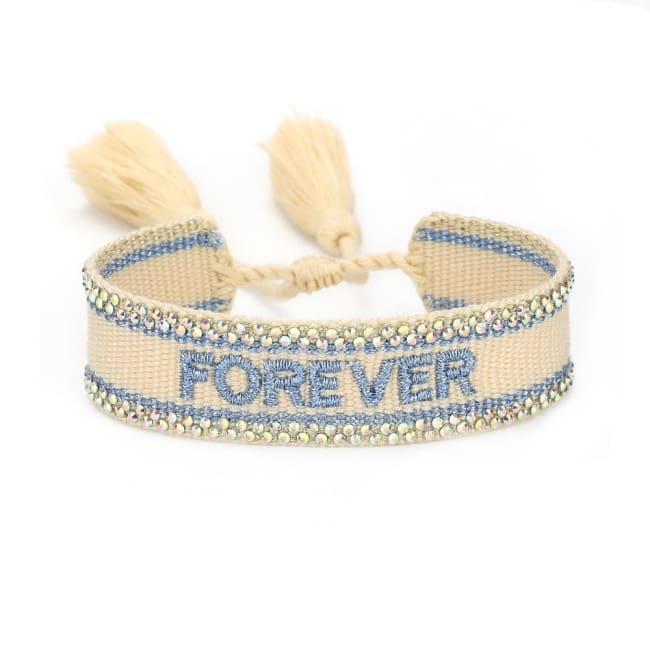 Bracelet FOREVER / LOVE DE LA COLLECTION FOR WOMAN - BLEU - FOREVER - bracelets - La boutique by c.