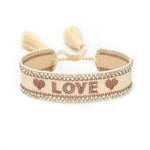Bracelet FOREVER / LOVE DE LA COLLECTION FOR WOMAN - BRUN - LOVE - bracelets - La boutique by c.