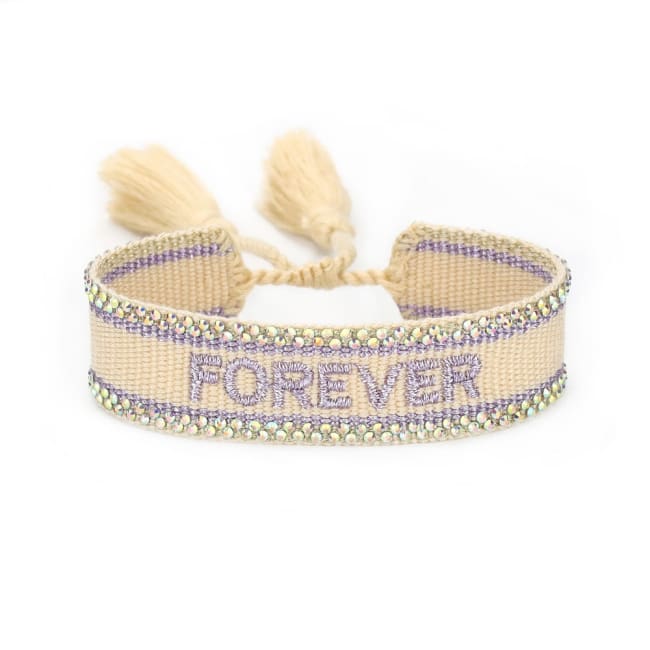 Bracelet FOREVER / LOVE DE LA COLLECTION FOR WOMAN - MAUVE - FOREVER - bracelets - La boutique by c.