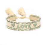 Bracelet FOREVER / LOVE DE LA COLLECTION FOR WOMAN - VERT - LOVE - bracelets - La boutique by c.