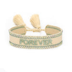 Bracelet FOREVER / LOVE DE LA COLLECTION FOR WOMAN - VERT - FOREVER - bracelets - La boutique by c.