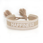 Bracelet HAPPINESS de la COLLECTION ANOTHER STORY - beige - bracelets - La boutique by c.