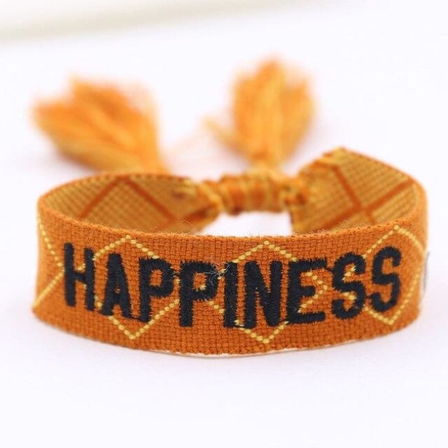Bracelet HAPPINESS de la COLLECTION ANOTHER STORY - orange - bracelets - La boutique by c.
