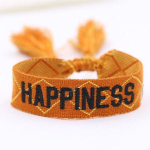 Bracelet HAPPINESS de la COLLECTION ANOTHER STORY - orange - bracelets - La boutique by c.