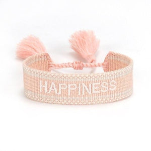 Bracelet HAPPINESS de la COLLECTION ANOTHER STORY - rose clair - bracelets - La boutique by c.