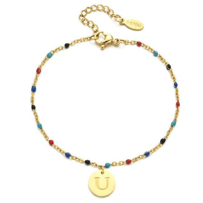 Bracelet INITIALE de la COLLECTION EVER - U - bracelets - La boutique by c.