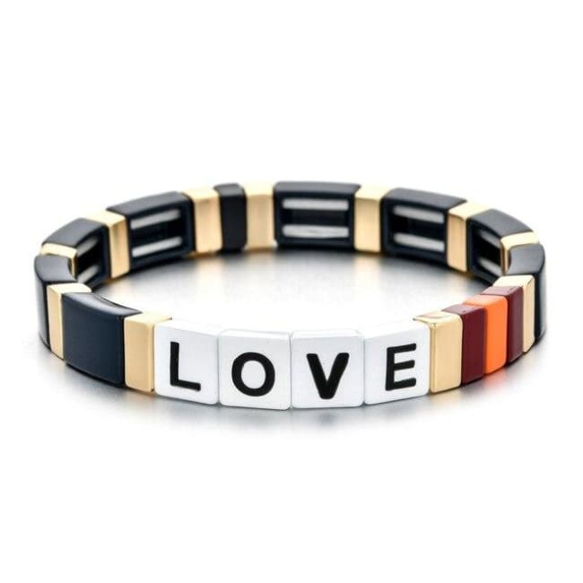 Bracelet LOVE de la COLLECTION ZIGZAG - noir - bracelets - La boutique by c.