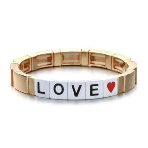 Bracelet LOVE de la COLLECTION ZIGZAG - or - bracelets - La boutique by c.