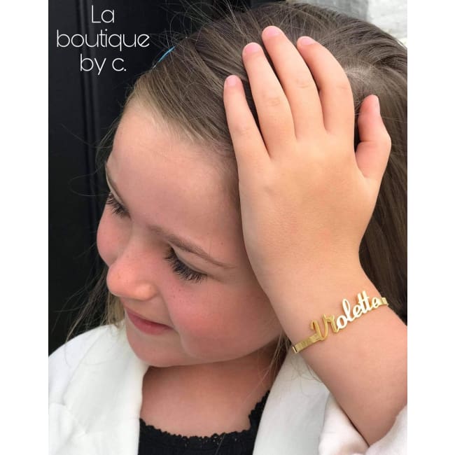 Bracelet PRÉNOM pour enfant - bracelets - La boutique by c.
