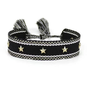 Bracelet SO PRETTY de la COLLECTION ANOTHER DAY - noir / Etoile - bracelets - La boutique by c.