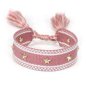 Bracelet SO PRETTY de la COLLECTION ANOTHER DAY - rose pourpre / Etoile - bracelets - La boutique by c.