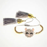 Bracelet CHATON de la COLLECTION SO CUTE - gris - bracelets - La boutique by c.