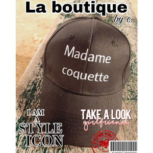 Casquette MADAME COQUETTE de la CAPSULE TROPÉZIENNE by Cécile - Casquettes - La boutique by c.