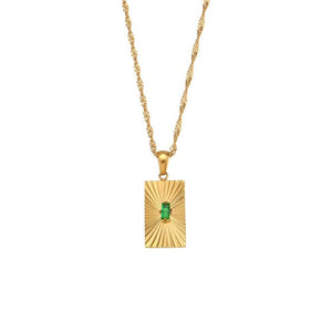 Collier MIDNIGHT - vert - colliers - La boutique by c.