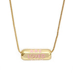 Collier YOU ARE LOVED - rose - colliers - La boutique by c.