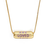 Collier YOU ARE LOVED - Violet - colliers - La boutique by c.