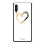 Coque en verre trempé LOVE HEART de la COLLECTION MADAME GIRLY - Samsung A30 / for love white - Coques GSM - La boutique by c.