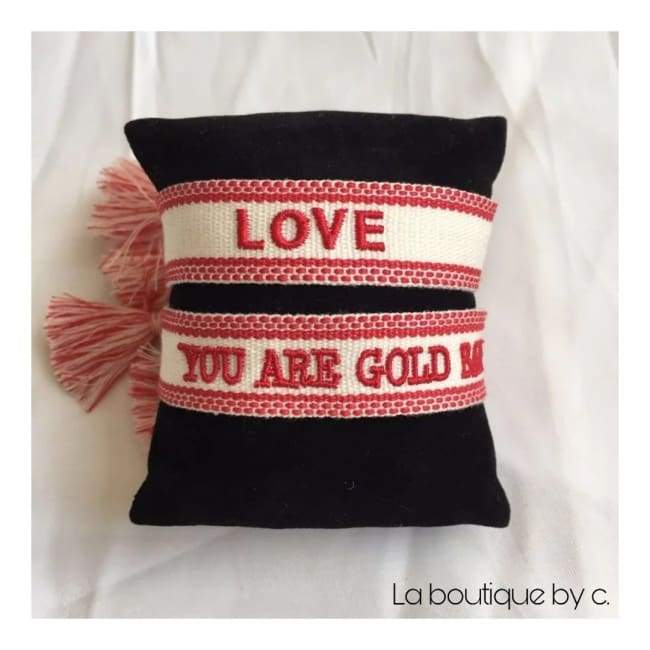 Duo de bracelets LOVE & YOU ARE GOLD BABY de la COLLECTION SUMMER - bracelets - La boutique by c.