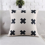 Housses de coussin COLLECTION BLACK AND WHITE - CROIX - coussins - La boutique by c.