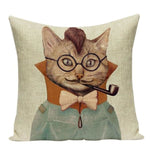 Housses De Coussin Collection Monsieur Animal - Chat - Coussins - La Boutique By C.