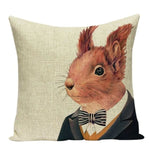 Housses De Coussin Collection Monsieur Animal - Écureuil - Coussins - La Boutique By C.
