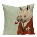 Housses De Coussin Collection Monsieur Animal - Rhinocéros - Coussins - La Boutique By C.