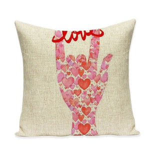 Housses de coussin COLLECTION VERTIGO - love & heart - coussins - La boutique by c.