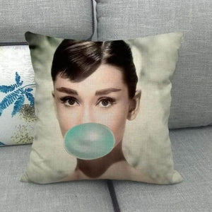 Housses de coussin de la COLLECTION BUBBLE STAR - Audrey Hepburn 4 - coussins - La boutique by c.