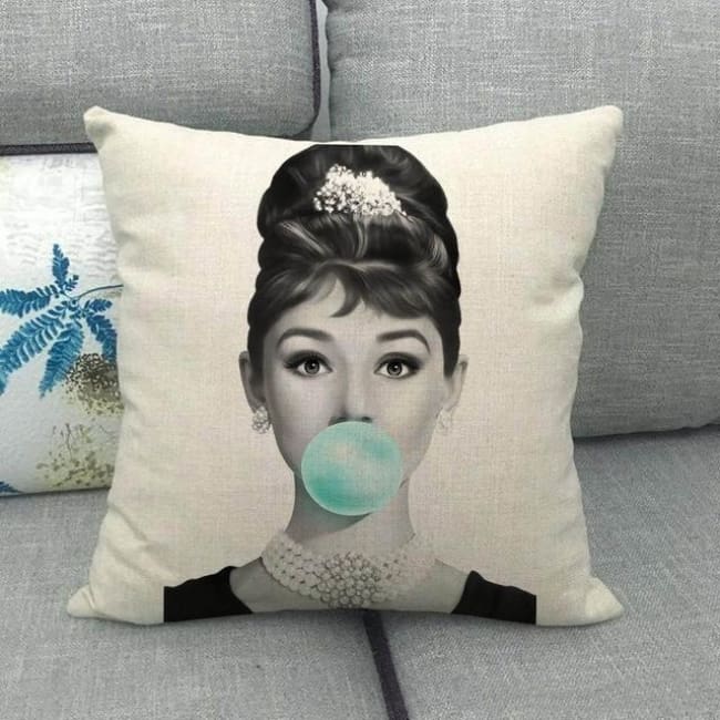 Housses de coussin de la COLLECTION BUBBLE STAR - Audrey Hepburn 5 - coussins - La boutique by c.