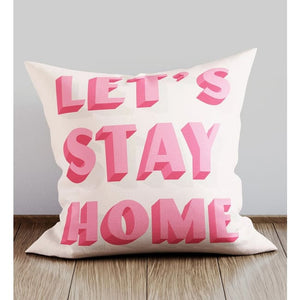 Housses de coussin LET’S STAY HOME - coussins - La boutique by c.