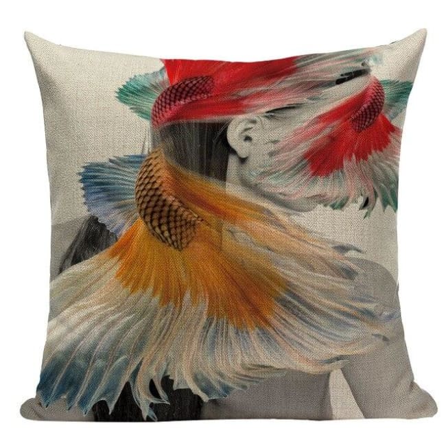 Housses de coussin WOMAN 2 de la COLLECTION MY HOME - B - coussins - La boutique by c.