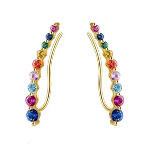 Manchettes doreilles ARC-EN-CIEL - boucles doreilles - La boutique by c.