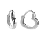 Mini anneaux COEUR de la COLLECTION ADDICT - argent - boucles d’oreilles - La boutique by c.